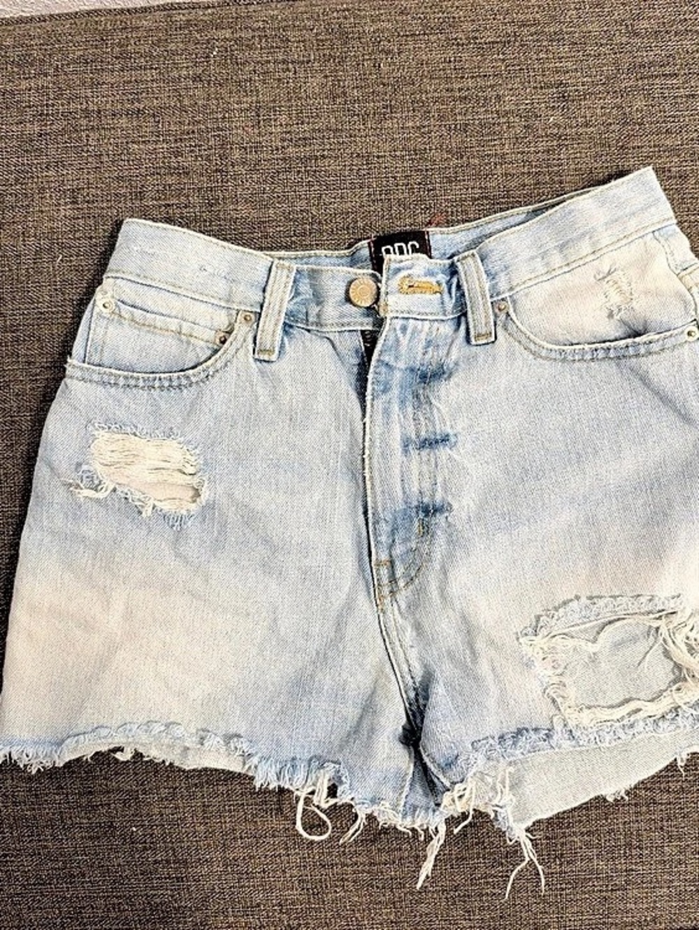 BDG Distressed Denim Jean Shorts in Blue